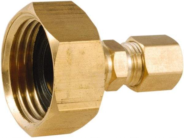 ANDERSON METALS - 3/4 FGHT & 1/4 Garden Hose Female x Comp - Lead Free Brass, Female Hose to Comp OD Connector - Benchmark Tooling