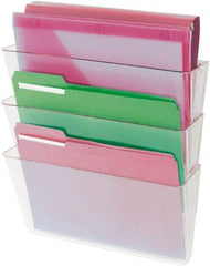 UNIVERSAL - 8-1/2 x 11", Letter Size, Clear, Expanding Hanging File Holder - Benchmark Tooling