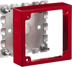 Hubbell Wiring Device-Kellems - 4.64 Inch Long x 1.38 Inch Wide x 4.54 Inch High, Rectangular Raceway Box - Red, For Use with HBL500 Series Raceways and HBL750 Series Raceways - Benchmark Tooling