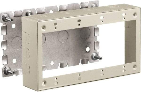 Hubbell Wiring Device-Kellems - 8.26 Inch Long x 1-3/4 Inch Wide x 4.54 Inch High, Rectangular Raceway Box - Ivory, For Use with HBL500 Series Raceways and HBL750 Series Raceways - Benchmark Tooling