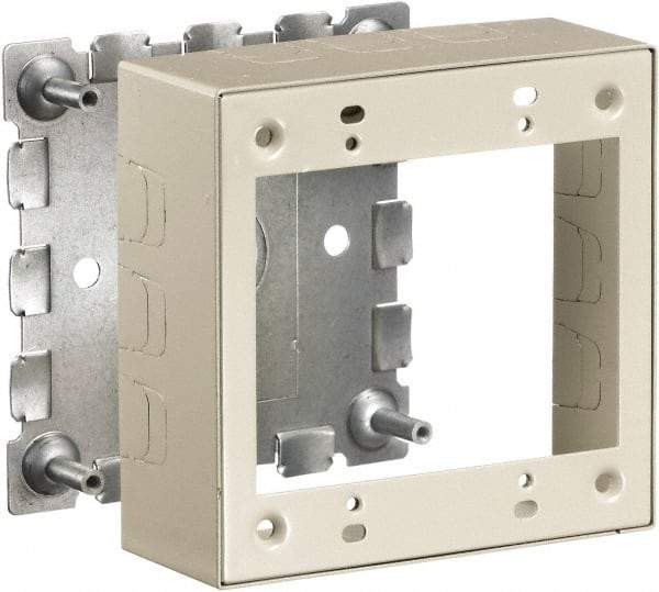 Hubbell Wiring Device-Kellems - 4.64 Inch Long x 1-3/4 Inch Wide x 4.54 Inch High, Rectangular Raceway Box - Ivory, For Use with HBL500 Series Raceways and HBL750 Series Raceways - Benchmark Tooling