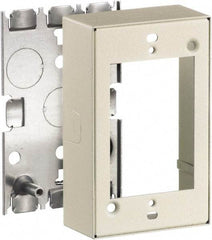 Hubbell Wiring Device-Kellems - 2.82 Inch Long x 1.38 Inch Wide x 4.54 Inch High, Rectangular Raceway Box - Ivory, For Use with HBL500 Series Raceways and HBL750 Series Raceways - Benchmark Tooling