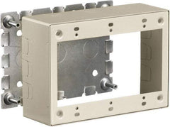 Hubbell Wiring Device-Kellems - 6.45 Inch Long x 1.38 Inch Wide x 4.54 Inch High, Rectangular Raceway Box - Ivory, For Use with HBL500 Series Raceways and HBL750 Series Raceways - Benchmark Tooling