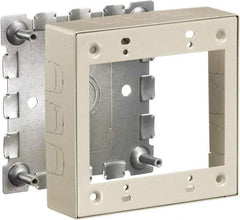 Hubbell Wiring Device-Kellems - 4.64 Inch Long x 1.38 Inch Wide x 4.54 Inch High, Rectangular Raceway Box - Ivory, For Use with HBL500 Series Raceways and HBL750 Series Raceways - Benchmark Tooling