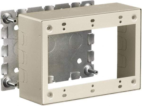 Hubbell Wiring Device-Kellems - 6.45 Inch Long x 2-1/4 Inch Wide x 4.54 Inch High, Rectangular Raceway Box - Ivory, For Use with HBL500 Series Raceways and HBL750 Series Raceways - Benchmark Tooling