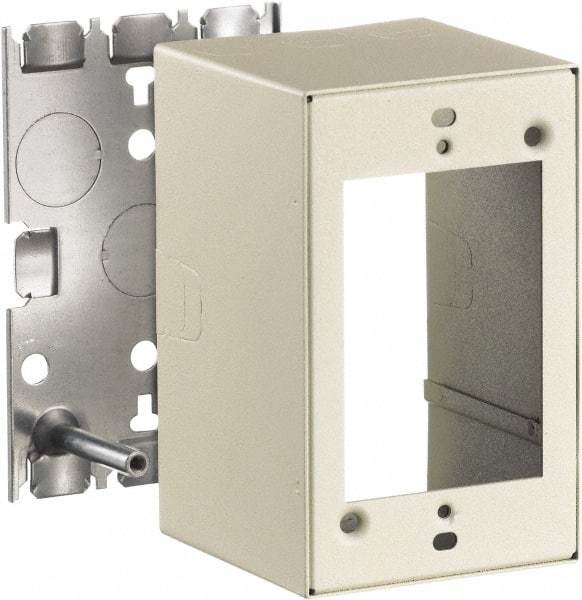 Hubbell Wiring Device-Kellems - 2.82 Inch Long x 2-3/4 Inch Wide x 4.54 Inch High, Rectangular Raceway Box - Ivory, For Use with HBL500 Series Raceways and HBL750 Series Raceways - Benchmark Tooling