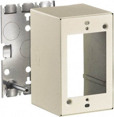 Hubbell Wiring Device-Kellems - 2.82 Inch Long x 2-3/4 Inch Wide x 4.54 Inch High, Rectangular Raceway Box - Ivory, For Use with HBL500 Series Raceways and HBL750 Series Raceways - Benchmark Tooling