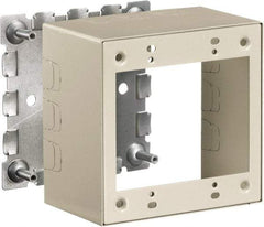 Hubbell Wiring Device-Kellems - 4.64 Inch Long x 2-3/4 Inch Wide x 4.54 Inch High, Rectangular Raceway Box - Ivory, For Use with HBL500 Series Raceways and HBL750 Series Raceways - Benchmark Tooling