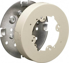 Hubbell Wiring Device-Kellems - 5-1/2 Inch Wide x 1.02 Inch High, Round Raceway Box - Ivory, For Use with HBL500 Series Raceways and HBL750 Series Raceways - Benchmark Tooling