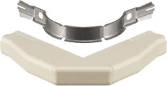 Hubbell Wiring Device-Kellems - 4.86 Inch Long x 0.78 Inch Wide x 1.35 Inch High, Raceway Elbow End - Ivory, For Use with HBL500 Series Raceways and HBL750 Series Raceways - Benchmark Tooling