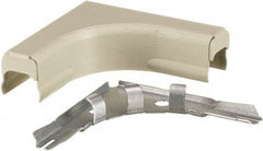 Hubbell Wiring Device-Kellems - 3.16 Inch Long x 0.91 Inch Wide x 3.16 Inch High, Raceway Elbow End - Ivory, For Use with HBL500 Series Raceways and HBL750 Series Raceways - Benchmark Tooling