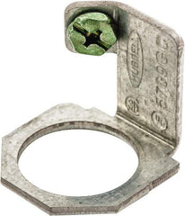 Hubbell Wiring Device-Kellems - 1.18 Inch Long x 1.04 Inch High, Raceway Grounding Clamp - Metallic, For Use with HBL500 Series Raceways and HBL750 Series Raceways - Benchmark Tooling