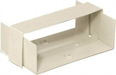 Hubbell Wiring Device-Kellems - 5.02 Inch Long x 2.79 Inch Wide, Rectangular Raceway Fitting - Ivory, For Use with HBL4750 Series Raceways - Benchmark Tooling