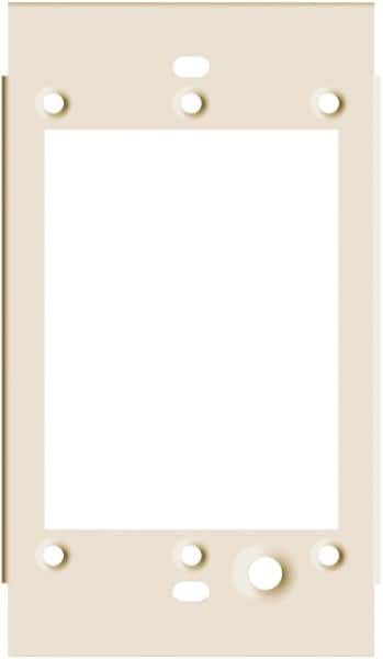 Hubbell Wiring Device-Kellems - 2-1/2 Inch Long x 4-3/4 Inch High, Rectangular Raceway Plate - Ivory, For Use with HBL4700 Series Raceways and HBL4750 Series Metal Raceways - Benchmark Tooling