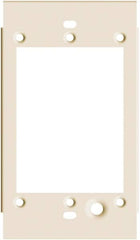 Hubbell Wiring Device-Kellems - 2-1/2 Inch Long x 4-3/4 Inch High, Rectangular Raceway Plate - Ivory, For Use with HBL4700 Series Raceways and HBL4750 Series Metal Raceways - Benchmark Tooling