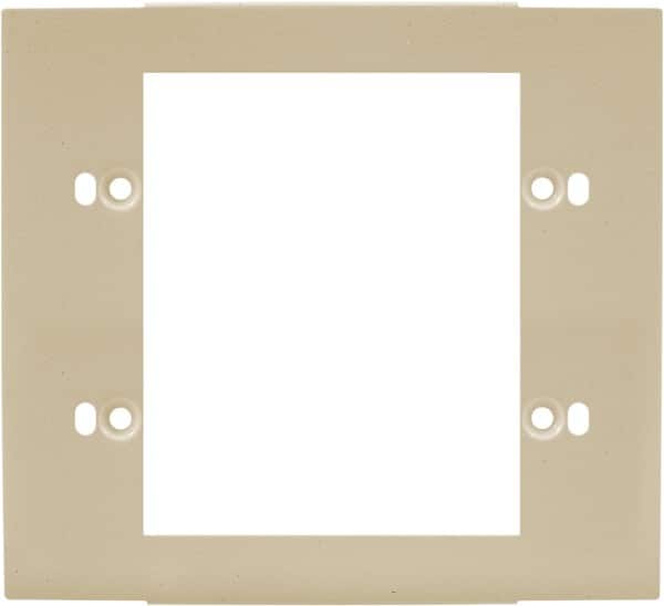 Hubbell Wiring Device-Kellems - 5.12 Inch Long x 4-3/4 Inch High, Rectangular Raceway Plate - Ivory, For Use with HBL4700 Series Raceways and HBL4750 Series Metal Raceways - Benchmark Tooling