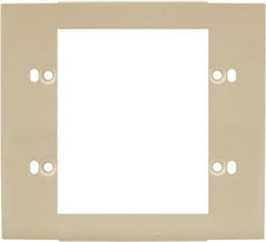 Hubbell Wiring Device-Kellems - 5.12 Inch Long x 4-3/4 Inch High, Rectangular Raceway Plate - Ivory, For Use with HBL4700 Series Raceways and HBL4750 Series Metal Raceways - Benchmark Tooling