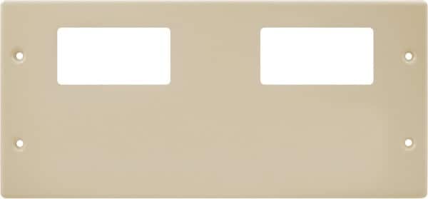 Hubbell Wiring Device-Kellems - 10.22 Inch Long x 4-3/4 Inch High, Rectangular Raceway Plate - Ivory, For Use with HBL4750 Series Raceways - Benchmark Tooling