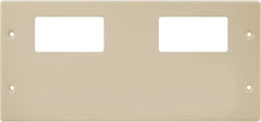 Hubbell Wiring Device-Kellems - 10.22 Inch Long x 4-3/4 Inch High, Rectangular Raceway Plate - Ivory, For Use with HBL4750 Series Raceways - Benchmark Tooling