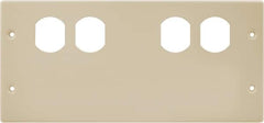 Hubbell Wiring Device-Kellems - 10.22 Inch Long x 4-3/4 Inch High, Rectangular Raceway Plate - Ivory, For Use with HBL4750 Series Raceways - Benchmark Tooling