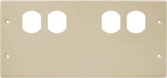 Hubbell Wiring Device-Kellems - 10.22 Inch Long x 4-3/4 Inch High, Rectangular Raceway Plate - Ivory, For Use with HBL4750 Series Raceways - Benchmark Tooling