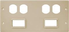 Hubbell Wiring Device-Kellems - 10.22 Inch Long x 4-3/4 Inch High, Rectangular Raceway Plate - Ivory, For Use with HBL4750 Series Raceways - Benchmark Tooling