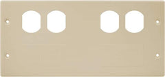 Hubbell Wiring Device-Kellems - 10.22 Inch Long x 4-3/4 Inch High, Rectangular Raceway Plate - Ivory, For Use with HBL4750 Series Raceways - Benchmark Tooling