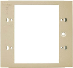 Hubbell Wiring Device-Kellems - 4.32 Inch Long x 4-3/4 Inch High, Rectangular Raceway Plate - Ivory, For Use with HBL4700 Series Raceways and HBL4750 Series Metal Raceways - Benchmark Tooling