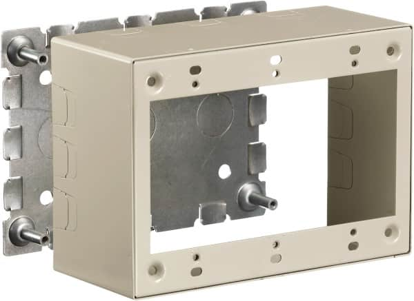 Hubbell Wiring Device-Kellems - 6.45 Inch Long x 2-3/4 Inch Wide x 4.54 Inch High, Rectangular Raceway Box - Ivory, For Use with HBL500 Series Raceways and HBL750 Series Raceways - Benchmark Tooling