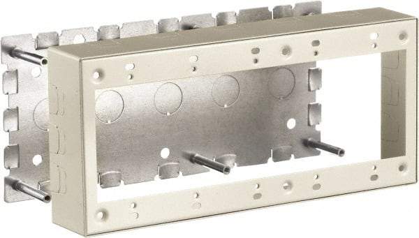 Hubbell Wiring Device-Kellems - 10.01 Inch Long x 1-3/4 Inch Wide x 4.54 Inch High, Rectangular Raceway Box - Ivory, For Use with HBL500 Series Raceways and HBL750 Series Raceways - Benchmark Tooling