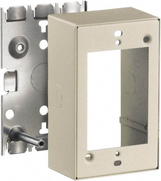 Hubbell Wiring Device-Kellems - 3-1/4 Inch Long x 2.44 Inch Wide x 4.9 Inch High, Rectangular Raceway Box - White, For Use with Nonmetallic PlugTrak Raceways, PL1 LANTrak, PP1 PremiseTrak and PW2 WallTrak Latching Raceways - Benchmark Tooling