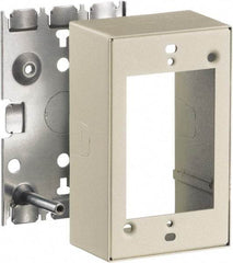 Hubbell Wiring Device-Kellems - 3-1/4 Inch Long x 2.44 Inch Wide x 4.9 Inch High, Rectangular Raceway Box - White, For Use with Nonmetallic PlugTrak Raceways, PL1 LANTrak, PP1 PremiseTrak and PW2 WallTrak Latching Raceways - Benchmark Tooling