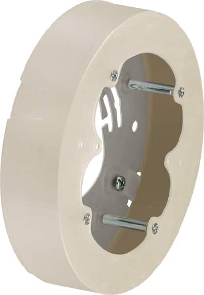 Hubbell Wiring Device-Kellems - 5.31 Inch Wide x 1.29 Inch High, Round Raceway Box - White, For Use with Nonmetallic PlugTrak Raceways, PL1 LANTrak, PP1 PremiseTrak and PW2 WallTrak Latching Raceways - Benchmark Tooling