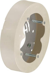Hubbell Wiring Device-Kellems - 5.31 Inch Wide x 1.29 Inch High, Round Raceway Box - White, For Use with Nonmetallic PlugTrak Raceways, PL1 LANTrak, PP1 PremiseTrak and PW2 WallTrak Latching Raceways - Benchmark Tooling