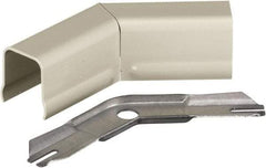 Hubbell Wiring Device-Kellems - 2.7 Inch Long x 0.91 Inch Wide x 2.7 Inch High, Raceway Elbow End - 45°, Ivory, For Use with HBL500 Series Raceways and HBL750 Series Raceways - Benchmark Tooling