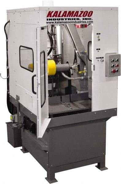 Kalamazoo - 15 or 20" Blade Diam, 1" Arbor Hole, Straight Chop & Cutoff Saw - 1,550 RPM, 20 hp, 220/440 Volts, 3 Phase - Benchmark Tooling