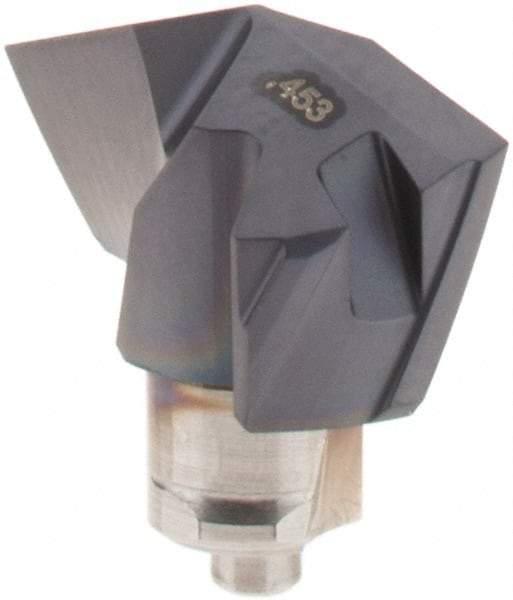 Iscar - Series ICP-2M, 0.453" Diam Grade IC908 140° Replaceable Drill Tip - Carbide, TiAlN Finish, 11 Seat Size, Through Coolant - Benchmark Tooling