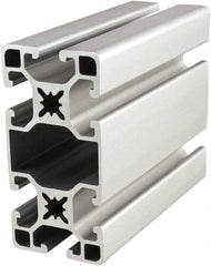 80/20 Inc. - 4 Meters Long x 40 mm Wide x 80 mm Deep, T-Slotted Aluminum Extrusion - Clear Anodized Finish - Benchmark Tooling