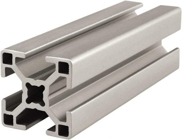 80/20 Inc. - 6 Meters Long x 30 mm Wide x 30 mm Deep, T-Slotted Aluminum Extrusion - Clear Anodized Finish - Benchmark Tooling