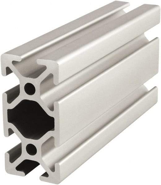 80/20 Inc. - 6 Meters Long x 25 mm Wide x 50 mm Deep, T-Slotted Aluminum Extrusion - Clear Anodized Finish - Benchmark Tooling