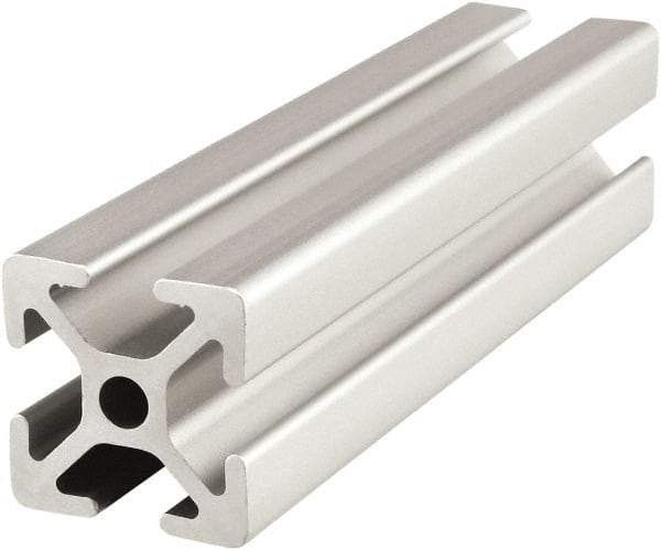 80/20 Inc. - 6 Meters Long x 25 mm Wide x 25 mm Deep, T-Slotted Aluminum Extrusion - Clear Anodized Finish - Benchmark Tooling