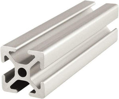 80/20 Inc. - 4 Meters Long x 25 mm Wide x 25 mm Deep, T-Slotted Aluminum Extrusion - Clear Anodized Finish - Benchmark Tooling