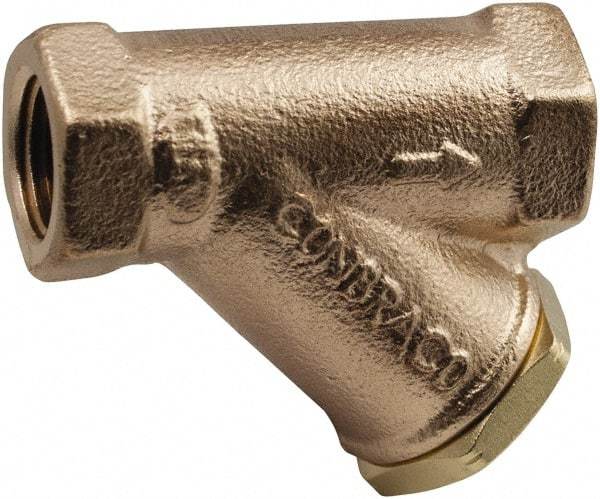 Conbraco - 3/4" Pipe, Female NPT Ends, Lead Free Bronze Y-Strainer - 400 psi Pressure Rating, 400 psi WOG Rating, 125 psi WSP Rating - Benchmark Tooling