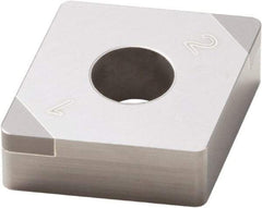 Seco - CNGA431 Grade CBN010 PCBN Turning Insert - Uncoated, 80° Diamond, 1/2" Inscr Circle, 3/16" Thick, 1/64" Corner Radius - Benchmark Tooling