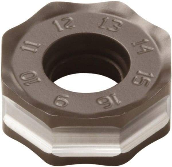 Seco - ONMU050410 ME10 Grade MK1500 Carbide Milling Insert - TiCN/Al2O3 Finish, 0.157" Thick, 0.472" Inscribed Circle - Benchmark Tooling