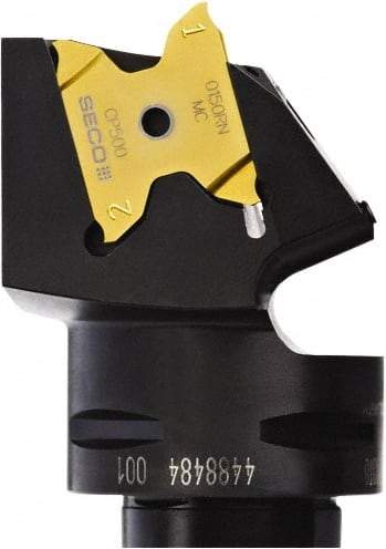 Seco - System Size C6, Right Hand Cut, 0.2559" Max Depth of Cut, 0.1181" Max Width of Cut, Modular Cutoff Cutting Unit Head - X4GK25.. Insert Style, 2.5591" Head Length, 1.7717" Center to Cutting Edge, Series Jetstream, Seco-Capto - Benchmark Tooling