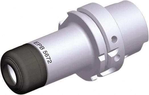 Seco - 1mm to 7mm Capacity, 100mm Projection, HSK63A Hollow Taper, ER11 Collet Chuck - 132mm OAL - Exact Industrial Supply