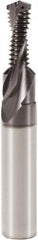 Seco - M12x1.75 Metric Coarse, 0.383" Cutting Diam, 2 Flute, Solid Carbide Helical Flute Thread Mill - Internal Thread, 3-1/2" OAL, 14mm Shank Diam - Benchmark Tooling