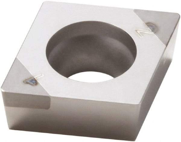 Seco - CCGW32.51 Grade CBN200 PCBN Turning Insert - Uncoated, 80° Diamond, 3/8" Inscr Circle, 5/32" Thick, 1/64" Corner Radius - Benchmark Tooling