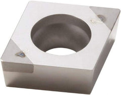 Seco - CCGW32.52 Grade CBN200 PCBN Turning Insert - Uncoated, 80° Diamond, 3/8" Inscr Circle, 5/32" Thick, 1/32" Corner Radius - Benchmark Tooling